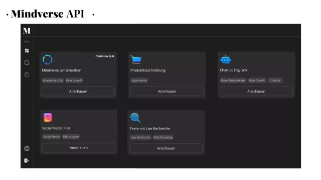 Deutsche KI-Modelle von Berliner Softwareentwickler: Mindverse API und Mindverse LLM Bild: Deutsche KI-Modelle von Berliner Softwareentwickler: Mindverse API und Mindverse LLM