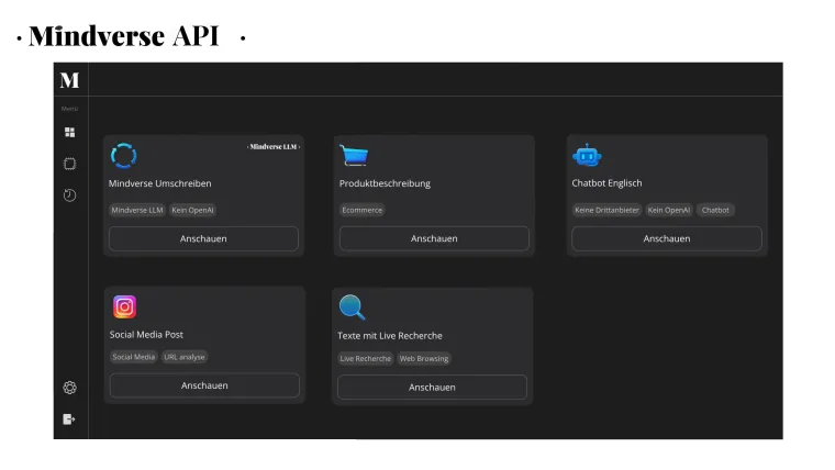 Bild: Deutsche KI-Modelle von Berliner Softwareentwickler: Mindverse API und Mindverse LLM 