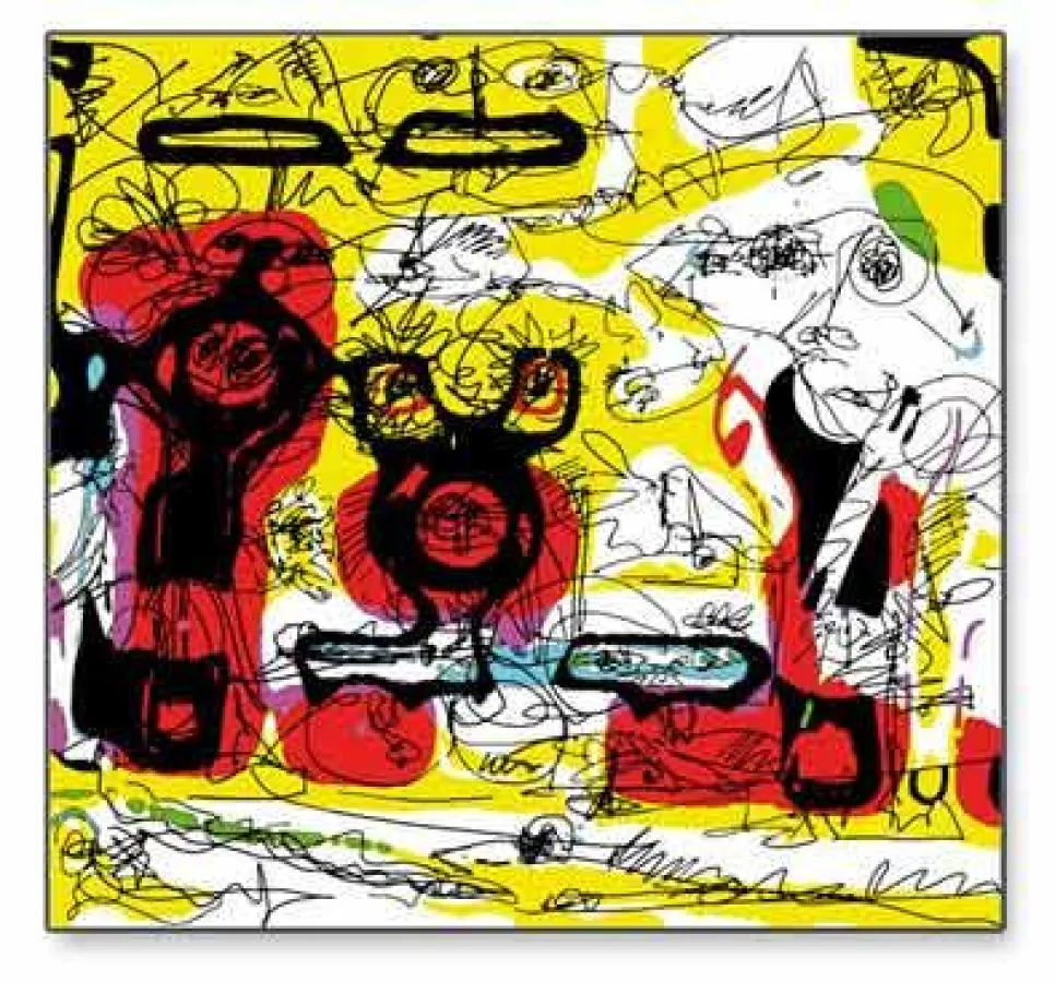 Ulrich Jenneßen, Blicke, 2007, 100 x 100 cm