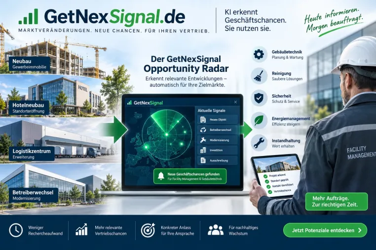 Bild: Facility Management: Neue Aufträge erkennen, bevor die klassische Ausschreibung beginnt