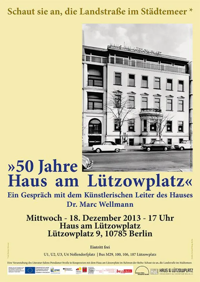 Plakat © Literatur-Salon Potsdamer Str.- Grafik: Gerhard Haug - Foto: HaL