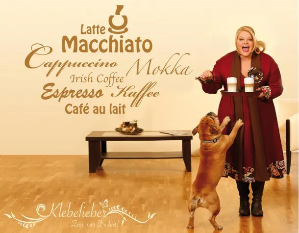 Bild: Tine Wittler im Klebefieber – Partnerschaft mit Wandtattoo-Onlineshop Klebefieber.de