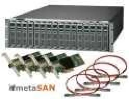 Bild: Sonnet Fusion™ Fibre-for-4-Package bietet die komplette Speicherlösung für gemeinsames Bearbeiten von Videos