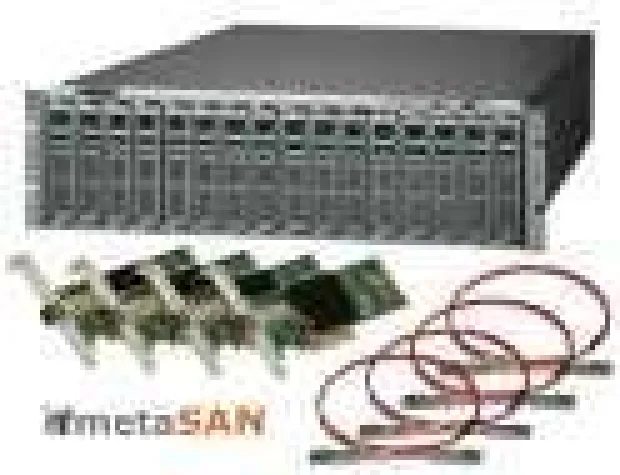Bild: Sonnet Fusion™ Fibre-for-4-Package bietet die komplette Speicherlösung für gemeinsames Bearbeiten von Videos