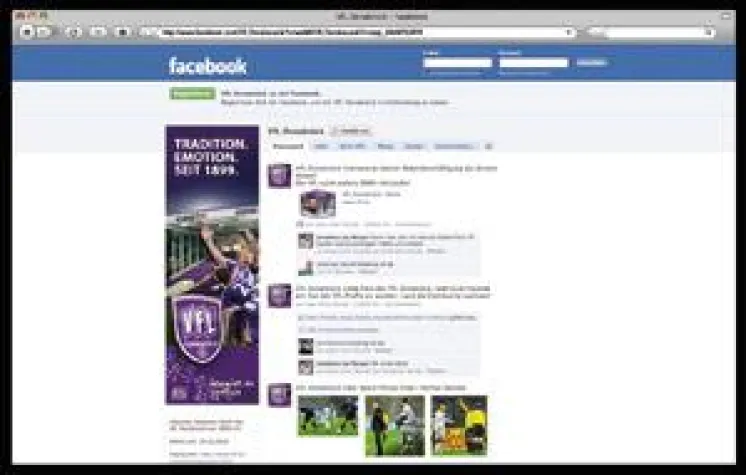 Neue Fanmeile des VfL Osnabrück auf Facebook Bild: Neue Fanmeile des VfL Osnabrück auf Facebook