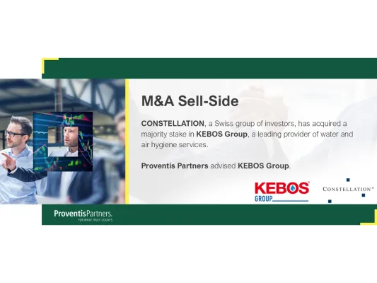 Proventis Partners hat die KEBOS Group beraten Bild: Proventis Partners hat die KEBOS Group beraten