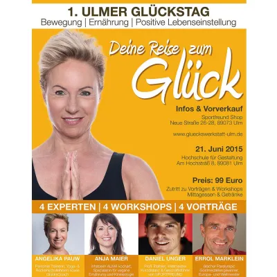 Bild: Unter dem Motto 'Deine Reise zum Glück' findet am 21. Juni 2015 der 1. Ulmer Glückstag statt