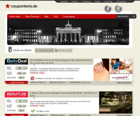 Couponteria.de bekommt neues Zuhause / Liveshopping-Aktuell übernimmt Deutschlands erste Groupon-Übersicht Bild: Couponteria.de bekommt neues Zuhause / Liveshopping-Aktuell übernimmt Deutschlands erste Groupon-Übersicht