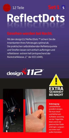 ReflectDots: Reflektierende Sicherheitsaufkleber für Türinnenseiten Bild: ReflectDots: Reflektierende Sicherheitsaufkleber für Türinnenseiten