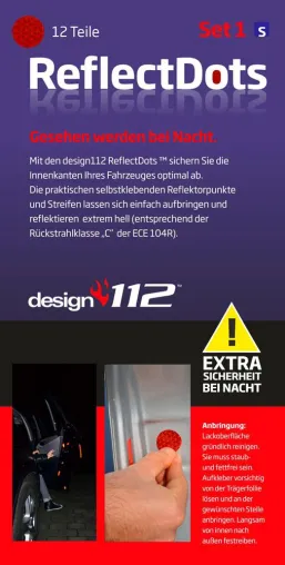 ReflectDots: Reflektierende Sicherheitsaufkleber für Türinnenseiten Bild: ReflectDots: Reflektierende Sicherheitsaufkleber für Türinnenseiten