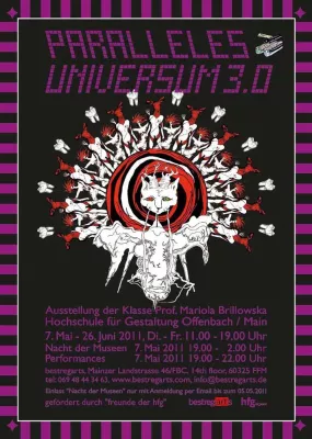 Bild: Ausstellung PARALLELES UNIVERSUM 3.0 der Klasse Prof. Mariola Brillowska, HfG Offenbach am Main
