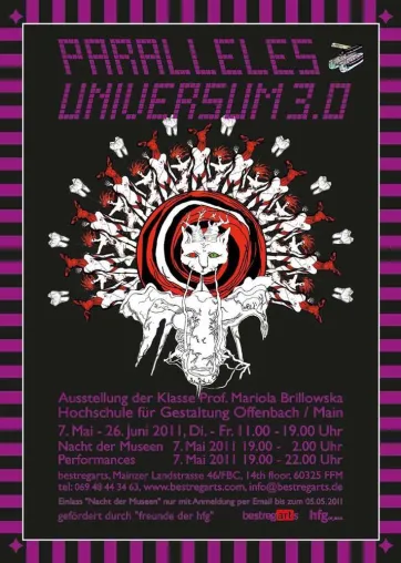 Ausstellung PARALLELES UNIVERSUM 3.0 der Klasse Prof. Mariola Brillowska, HfG Offenbach am Main Bild: Ausstellung PARALLELES UNIVERSUM 3.0 der Klasse Prof. Mariola Brillowska, HfG Offenbach am Main