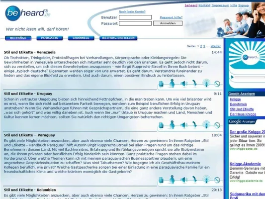 Bild: Be heard – ein Portal für alle, die etwas zu sagen haben