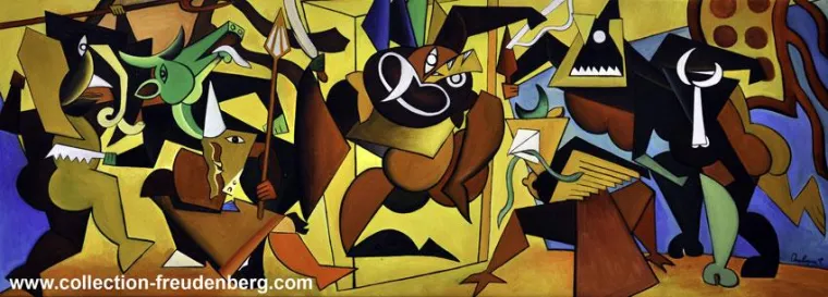 Bild: Versteigerung in der Galerie der Collection Freudenberg