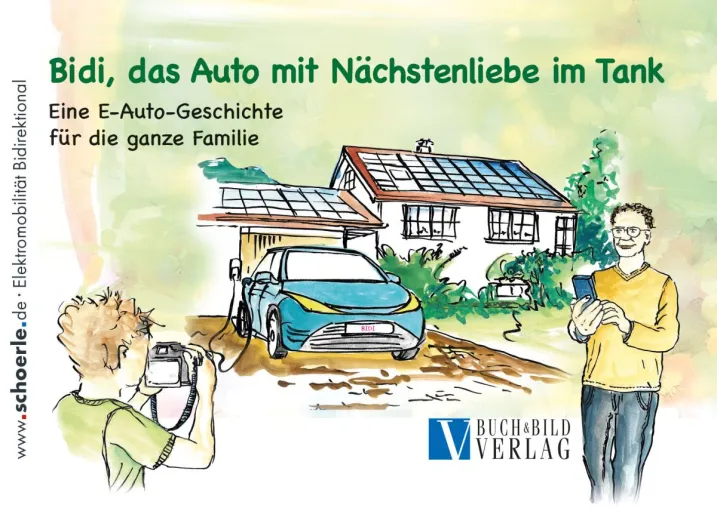 Ein Kinderbuch, das Strom teilt: Wie ein E-Auto plötzlich zum Helfer für alle wird Bild: Ein Kinderbuch, das Strom teilt: Wie ein E-Auto plötzlich zum Helfer für alle wird