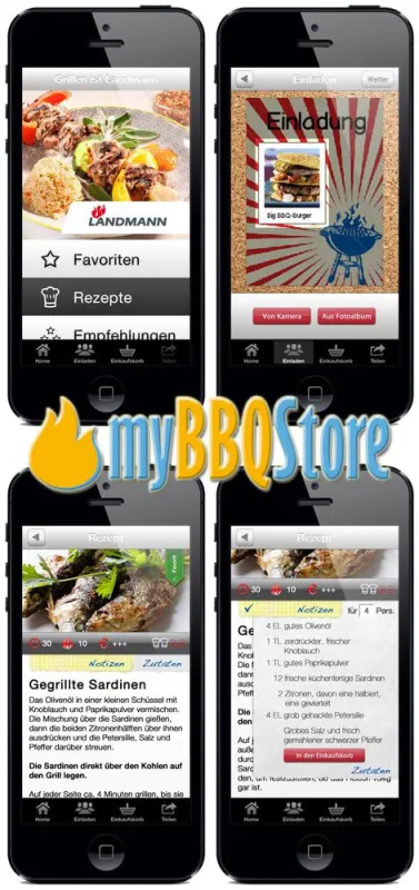 Die neue Grill-App von Landmann findet man auch bei myBBQStore24.de