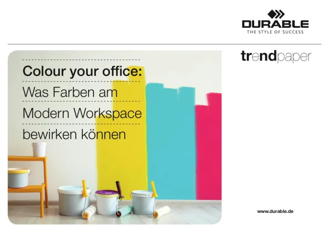 Bild: DURABLE Trendpaper: Colour your office