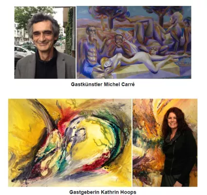 Bild: Experimentelle und figurative Kunst als kontrastreiche Symbiose.