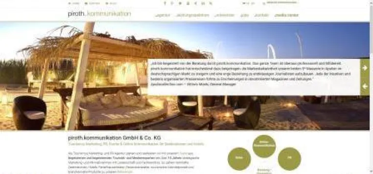 Bild: piroth.kommunikation mit neuem "Online-Gesicht" - Infos und Emotionen auf www.piroth-kommunikation.com