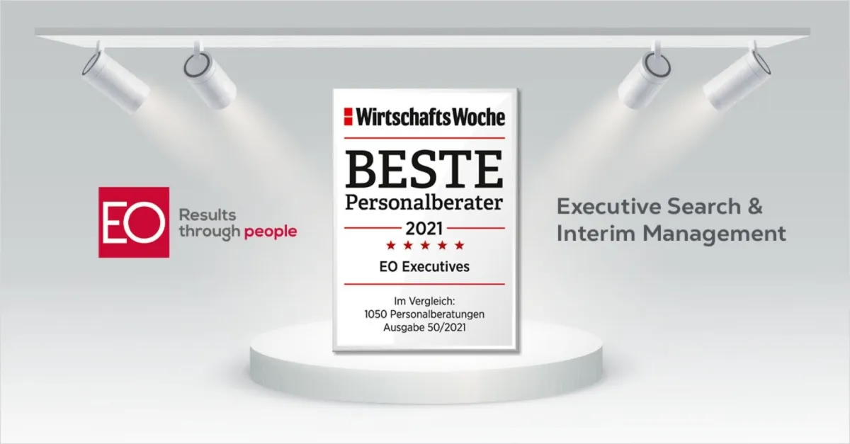 5 Sterne Auszeichnung für Executive Search und Interim Management: Die Berater:innen von EO Executiv