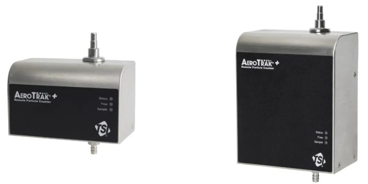 Remote Partikelsensoren AeroTrak® Plus Modellreihe 6x01 mit integrierter Pumpe (rechts) & 7xxx (links)