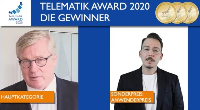 Bild: Telematik Award 2020: Die Gewinner der Hauptkategorie und des Anwenderpreises