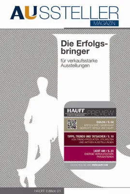 Bild: HAUFF präsentiert sein neues Kundenmagazin AUSSTELLER