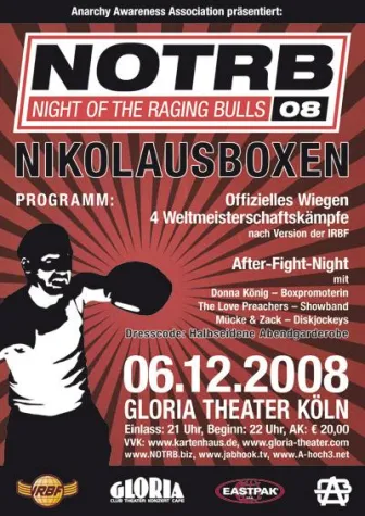 NOTRB 2008 - Nikolausboxen im Gloria Köln 06.12.2008 Bild: NOTRB 2008 - Nikolausboxen im Gloria Köln 06.12.2008