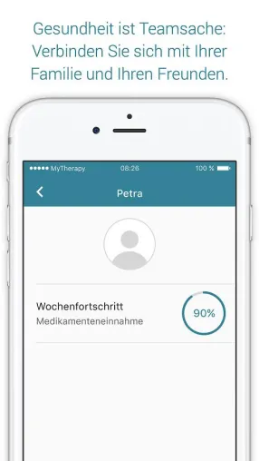 Digitale Fürsorge: Mit der MyTherapy-App 3.0 helfen sich Familienmitglieder bei der Medikamenteneinnahme Bild: Digitale Fürsorge: Mit der MyTherapy-App 3.0 helfen sich Familienmitglieder bei der Medikamenteneinnahme
