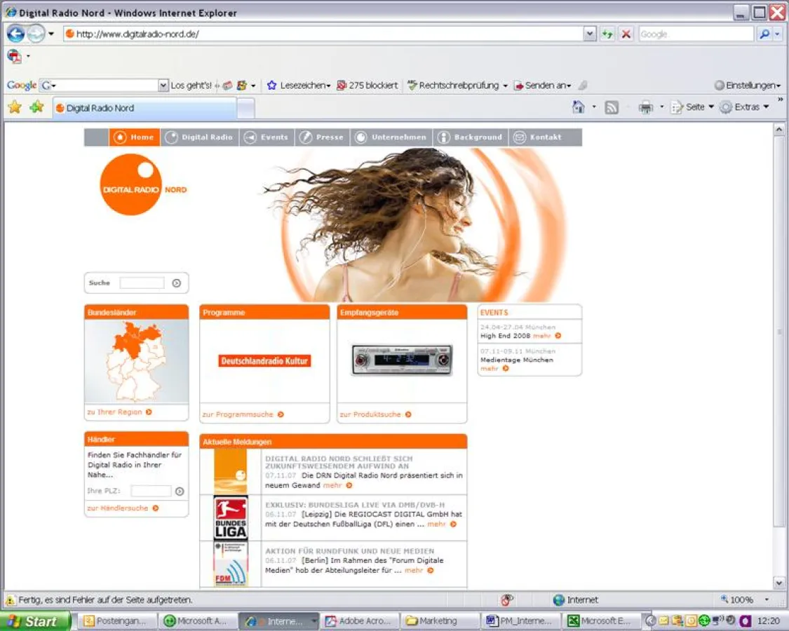 Das neue Gewand der DRN Digital Radio Nord