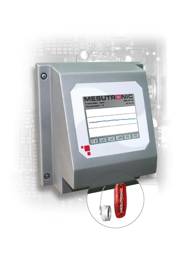 Die neue Mesutronic-Metalldetektorgeneration METRON 07 speichert die Protokolldateien IFS-konform auf einem USB-Stick