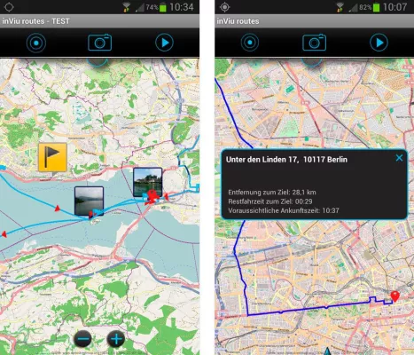 Bild: Android Magazin empfiehlt inViu routes von ENAiKOON. Für alle Leser gibt es die Vollversion gratis