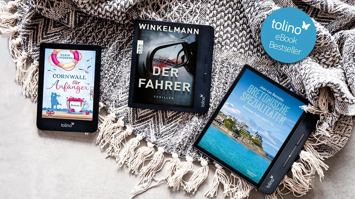 In den Top 3 der tolino-Bestseller im Juli geht es spannend her.