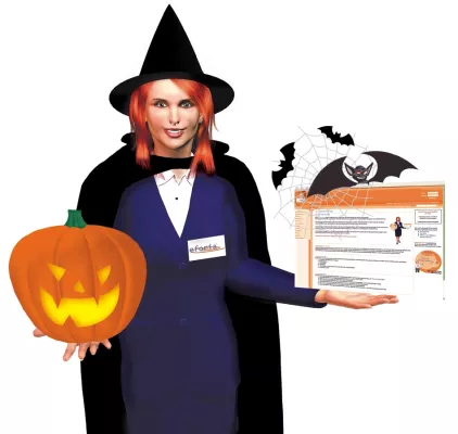 eforia web manager 4: Zu Halloween Internetpräsenz mit der Homepage-Hexe Bild: eforia web manager 4: Zu Halloween Internetpräsenz mit der Homepage-Hexe