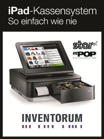 Bild: INVENTORUM zeigt sein leistungsstarkes iPad POS System in Kombination mit Star´s mPOP™...