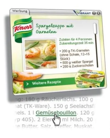 Bild: Unilever setzt auf kreative InText-Werbung