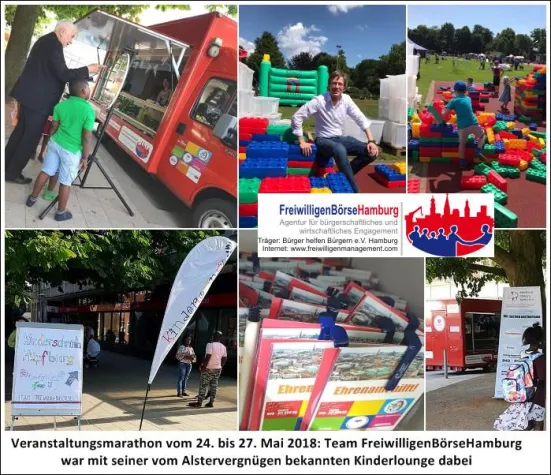 Bild: Team FreiwilligenBörseHamburg an vier Tagen hamburgweit für das Gemeinwohl aktiv