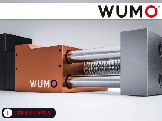 Hohe Energieeinsparungen mit dem neuen E-Motorschieber im Werkzeug- und Formenbau von WUMO Bild: Hohe Energieeinsparungen mit dem neuen E-Motorschieber im Werkzeug- und Formenbau von WUMO