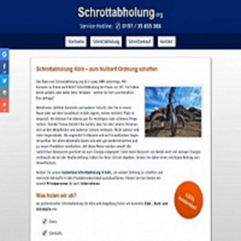 Schrottabholung in Köln