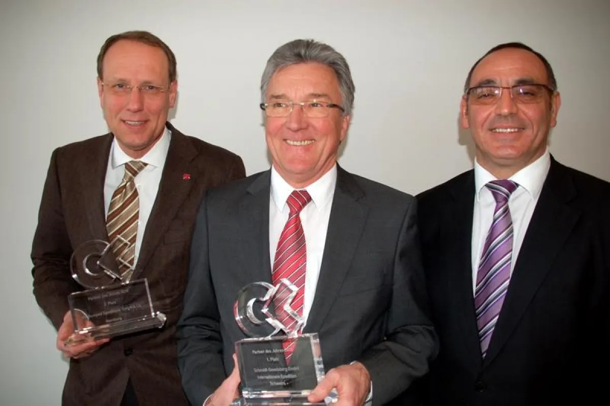 (v.l.n.r) Stefan Seils (Bursped), Rolf Lorenz (Schmidt-Gevelsberg) und André Biwer (Lebert Kempten)