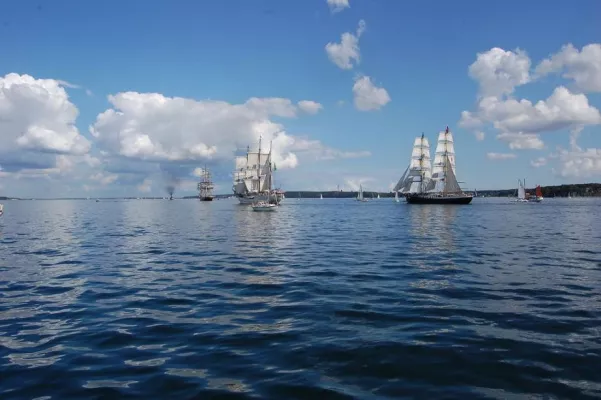 Bild: Mitsegeln zur Hanse Sail 2010