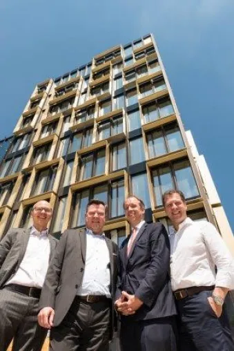 Bild: 40 Prozent der Flächen im Münchner Bürogebäude „NOVE by Citterio“ fünf Monate vor Fertigstellung vermietet