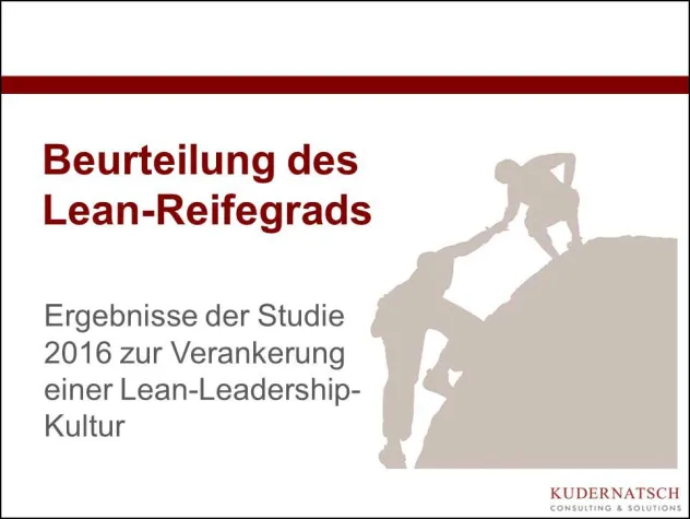 Bild: Lean-Management: Der Lean-Reifegrad steigt nur langsam