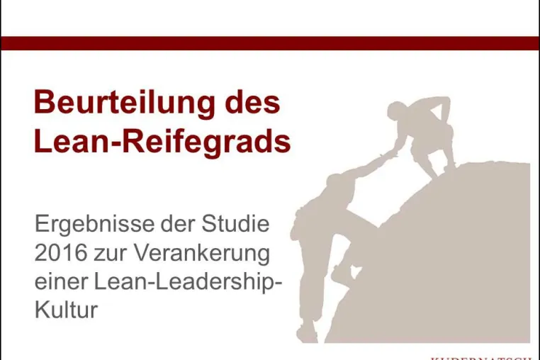 Bild: Lean-Management: Der Lean-Reifegrad steigt nur langsam