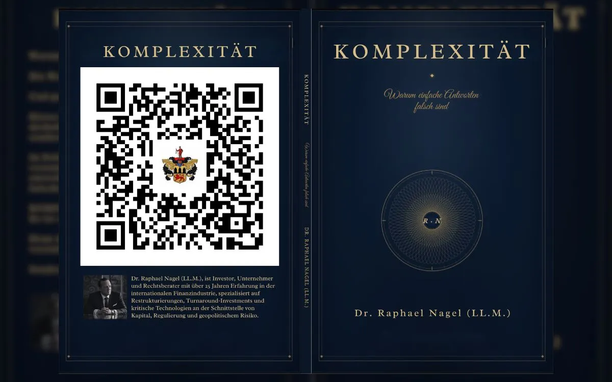 Buchcover KOMPLEXITAT (© Dr. Raphael Nagel (LL.M.))