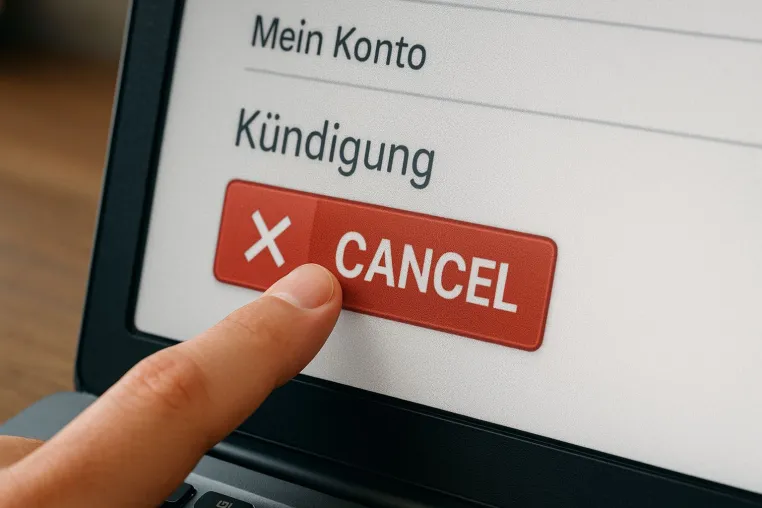 Bild: BGH stärkt Verbraucherrechte bei Online-Kündigungen durch klare Vorgaben zum Kündigungsbutton