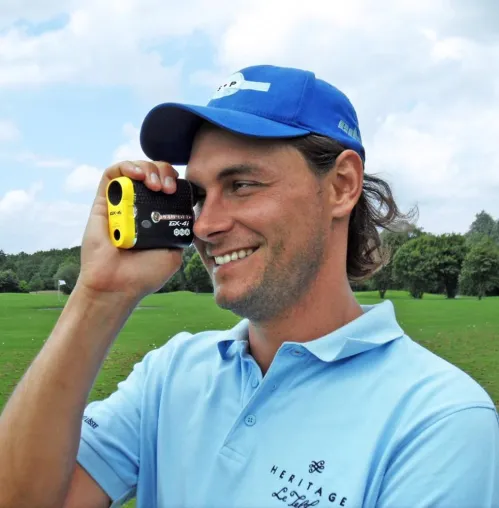 Marcel Haremza gewinnt die EPD-Tour 2012, vorbereitet mit dem Leupold GX-4i® Golf Laser Entfernungsmesser Bild: Marcel Haremza gewinnt die EPD-Tour 2012, vorbereitet mit dem Leupold GX-4i® Golf Laser Entfernungsmesser