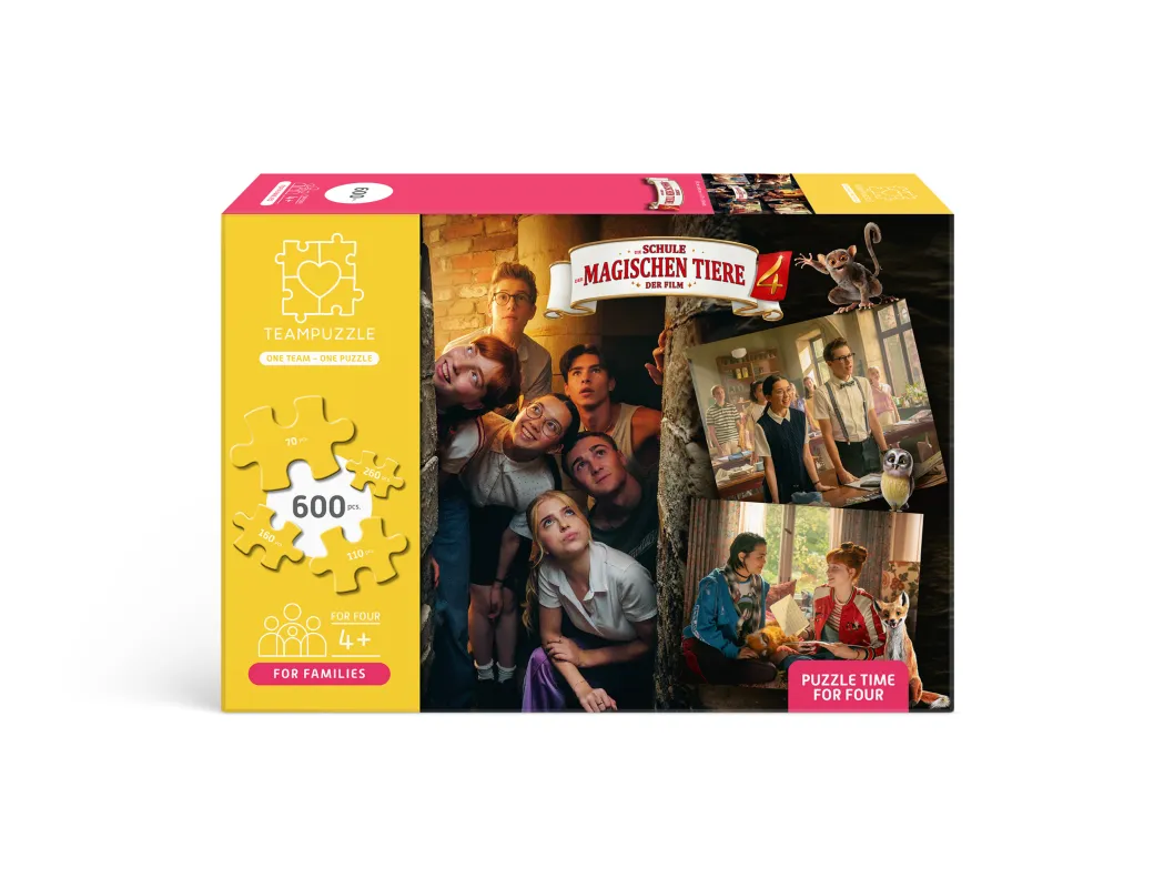 TEAMPUZZLE Die Schule der magischen Tiere; 600 Teile