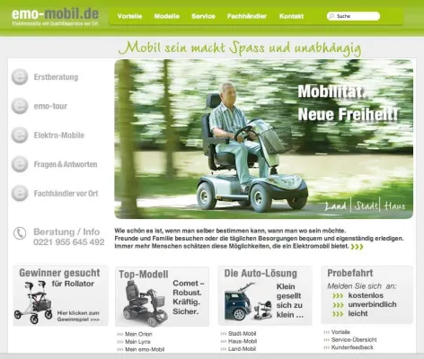 Bild: Neue Internetpräsenz macht aktiven Senioren mehr Lust auf Mobiltät