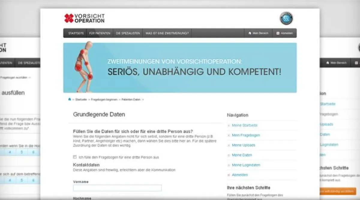 Portalerfolg VORSICHT!OPERATION